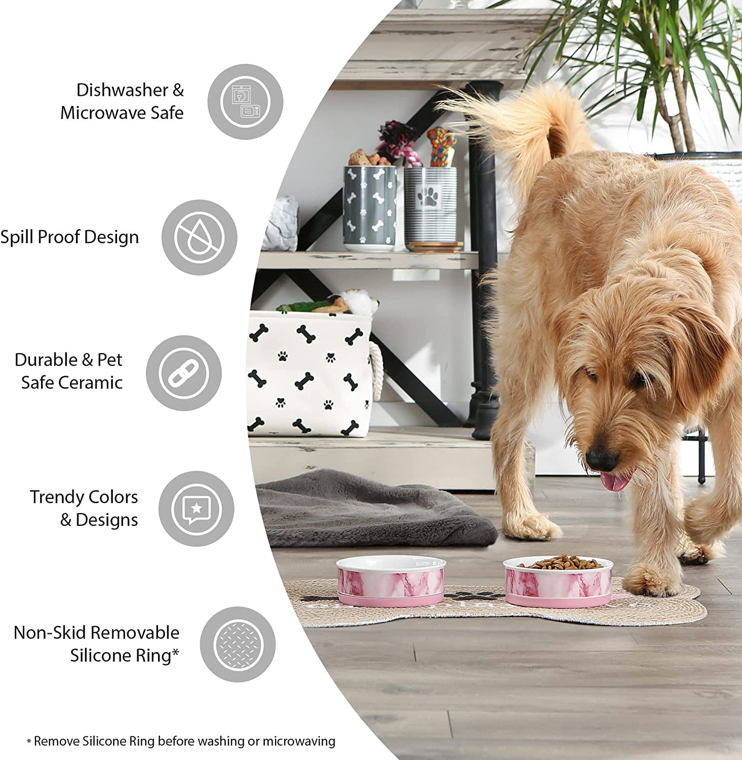 Lattice Collection Pet Bowl & Canister, Canister