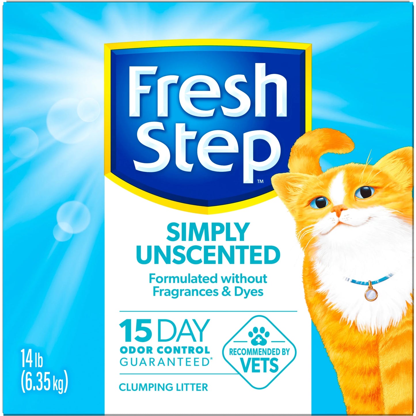 Simply Unscented Clumping Cat Litter, 14 Lbs