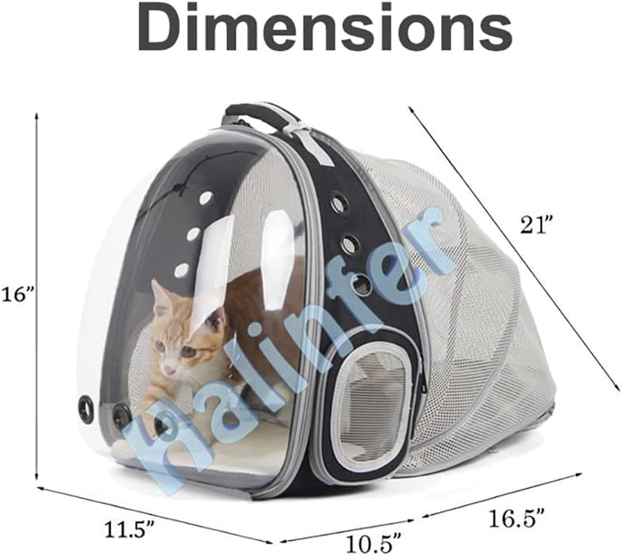 Cat Bubble Backpack Carrier, Space Capsule Transparent Pet Carrier Backpack for Small Dog, Pet Carrying Hiking Traveling Backpack